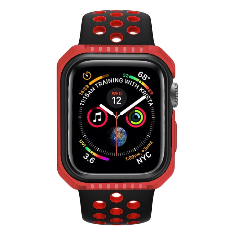 Smart Watch Shockproof Two Color Protective Case for Apple Watch Series 3 38mm(Red Black) - Watch Cases by buy2fix | Online Shopping UK | buy2fix