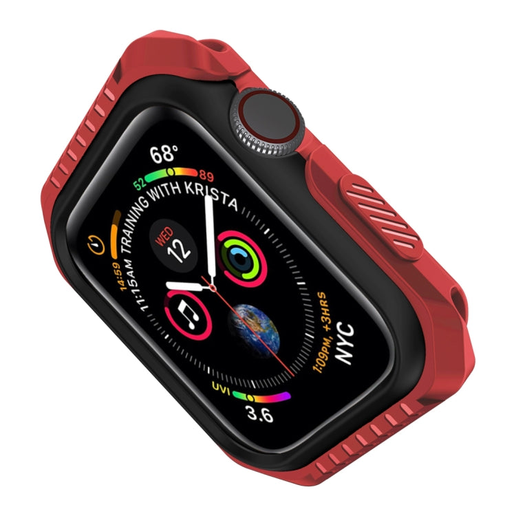 Smart Watch Shockproof Two Color Protective Case for Apple Watch Series 3 38mm(Red Black) - Watch Cases by buy2fix | Online Shopping UK | buy2fix