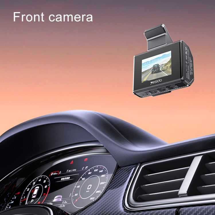 Yesido KM15 4K Dual Dash Camera Driving Recorder - Car DVRs by Yesido | Online Shopping UK | buy2fix