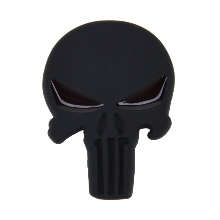 Pure Black Skull Metal Car Sticker - 3D Metal Sticker by buy2fix | Online Shopping UK | buy2fix