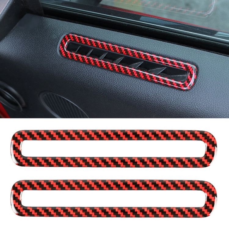 2 in 1 Car Carbon Fiber Door Air Outlet Frame Decorative Sticker for Ford Mustang 2015-2020 - Car Interior Mouldings by buy2fix | Online Shopping UK | buy2fix