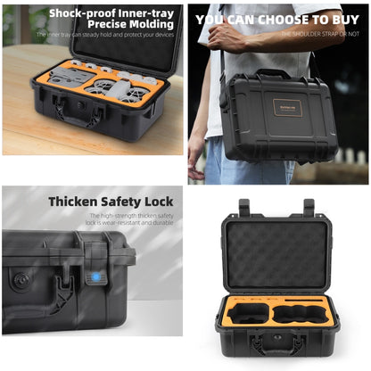 For DJI Neo Sunnylife Safety Carrying Case Waterproof Shock-proof Hard Travel Case (Black) - Backpacks & Bags by Sunnylife | Online Shopping UK | buy2fix