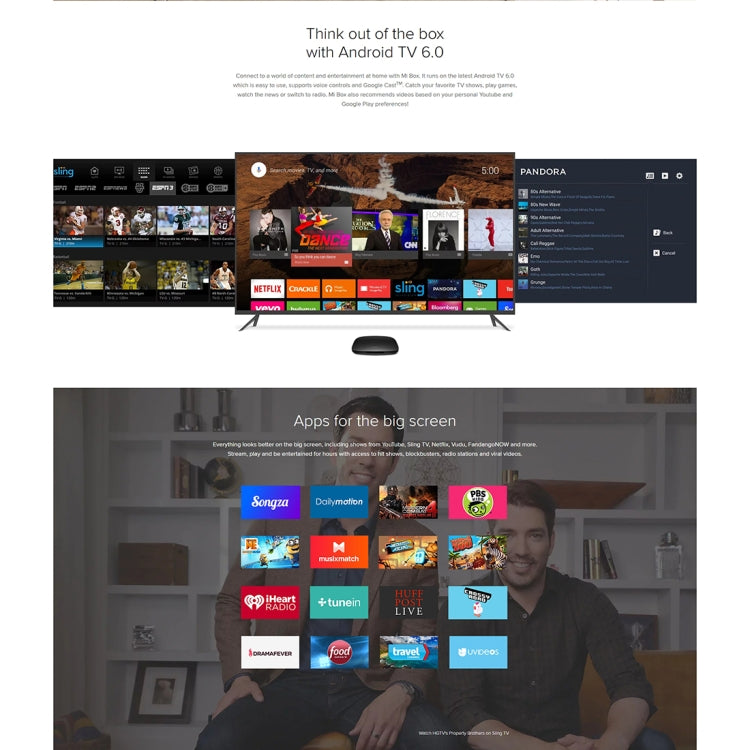 [HK Warehouse] Original Xiaomi Mi Box (Global Version) 4K Android TV 6.0 Set-top Box Quad-core Cortex-A53 2.0GHz Dual-band Wi-Fi 2.4GHz / 5GHz, Bluetooth 4.0 / 3.0, 2GB+8GB - Others by Xiaomi | Online Shopping UK | buy2fix