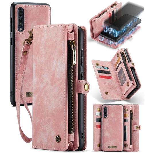 For Samsung Galaxy A70 CaseMe-008 Detachable Multifunctional Flip Leather Phone Case(Pink) - Galaxy Phone Cases by CaseMe | Online Shopping UK | buy2fix