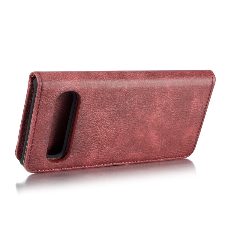 DG.MING Crazy Horse Texture Flip Detachable Magnetic Leather Case with Holder & Card Slots & Wallet for Galaxy S10 5G(Red) - Galaxy Phone Cases by DG.MING | Online Shopping UK | buy2fix