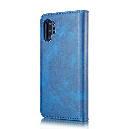 DG.MING Crazy Horse Texture Flip Detachable Magnetic Leather Case with Holder & Card Slots & Wallet for Samsung Galaxy Note 10+(Blue) - Galaxy Phone Cases by DG.MING | Online Shopping UK | buy2fix