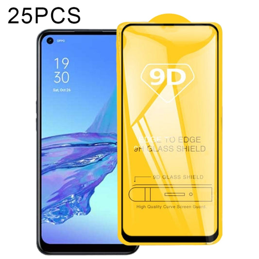 For OPPO A32 2020 25 PCS 9D Full Glue Full Screen Tempered Glass Film - OPPO Tempered Glass by imak | Online Shopping UK | buy2fix