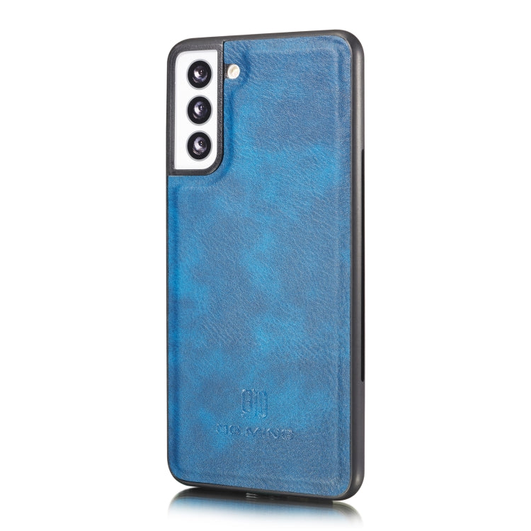 For Samsung Galaxy S21 5G DG.MING Crazy Horse Texture Flip Detachable Magnetic Leather Case with Holder & Card Slots & Wallet(Blue) - Galaxy S21 5G Cases by DG.MING | Online Shopping UK | buy2fix