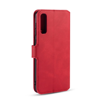 For Galaxy A30s / A50s DG.MING Retro Oil Side Horizontal Flip Case with Holder & Card Slots & Wallet(Red) - Galaxy Phone Cases by DG.MING | Online Shopping UK | buy2fix