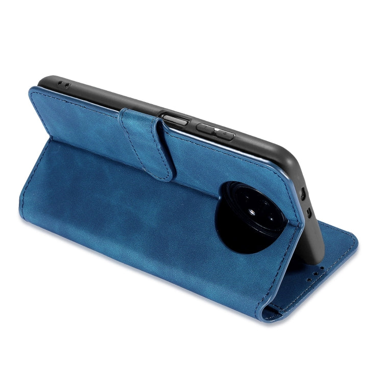 For Xiaomi Redmi Note 9 5G DG.MING Retro Oil Side Horizontal Flip Leather Case with Holder & Card Slots & Wallet(Blue) - Xiaomi Cases by DG.MING | Online Shopping UK | buy2fix