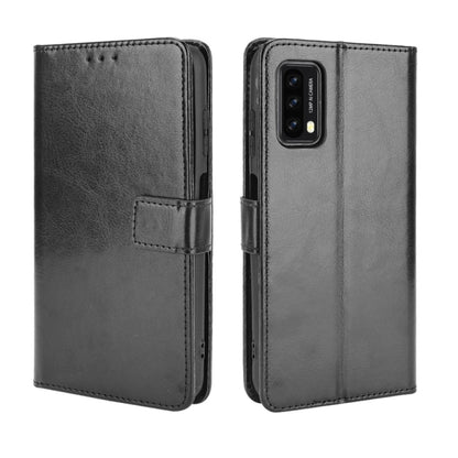 For Blackview A90 Crazy Horse Texture Horizontal Flip Leather Case with Holder & Card Slots & Lanyard(Black) - More Brand by buy2fix | Online Shopping UK | buy2fix