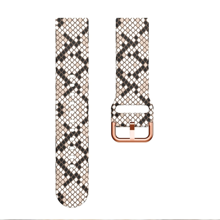 For Samsung Galaxy Watch 46mm Silicone Printing Watch Band(Snakeskin Texture) - Watch Bands by buy2fix | Online Shopping UK | buy2fix