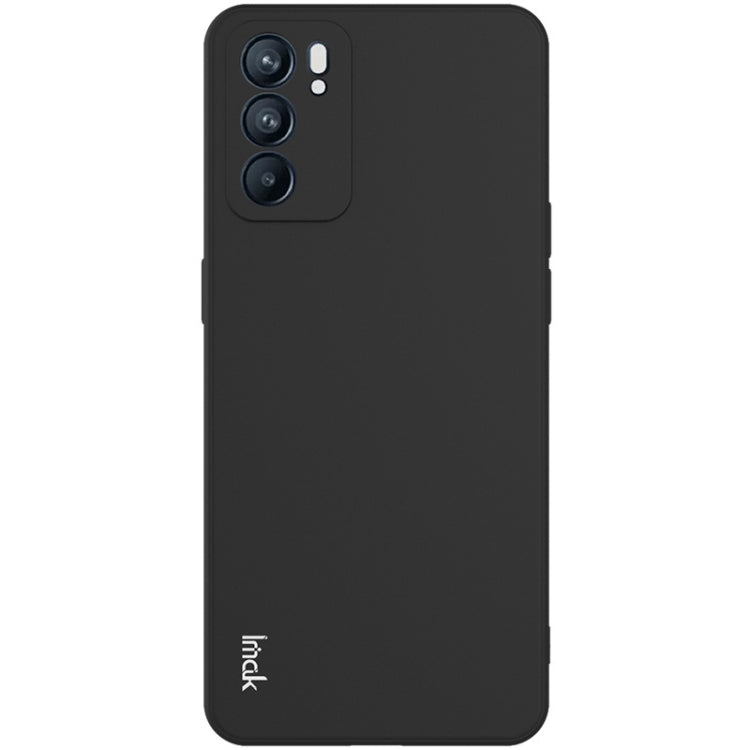 For OPPO Reno6 5G IMAK UC-4 Series Straight Edge TPU Soft Protective Case(Black) - OPPO Cases by imak | Online Shopping UK | buy2fix