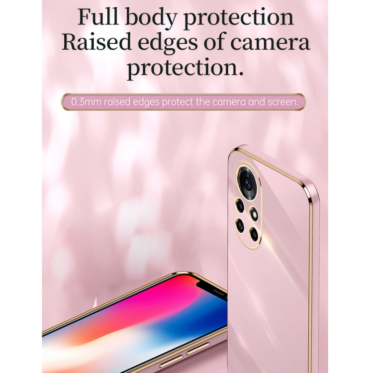 For Huawei nova 8 Pro 5G XINLI Straight Edge 6D Electroplate TPU Phone Case(Mint Green) - Huawei Cases by XINLI | Online Shopping UK | buy2fix