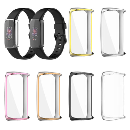 For Fitbit Luxe Full Coverage TPU Electroplating Protective Case Cover(Black) - Watch Cases by buy2fix | Online Shopping UK | buy2fix