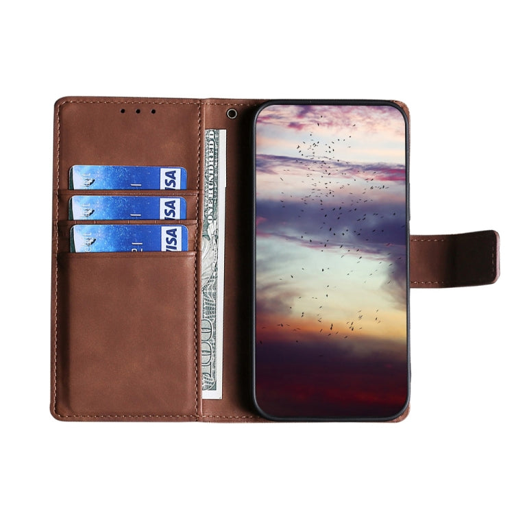 For Huawei P20 Lite 2019 Skin Feel Crocodile Texture Magnetic Clasp Horizontal Flip PU Leather Case with Holder & Card Slots & Wallet(Brown) - Huawei Cases by buy2fix | Online Shopping UK | buy2fix