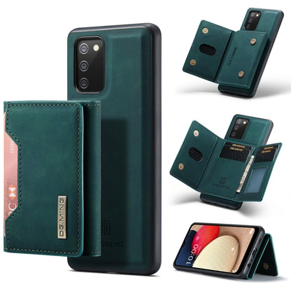 For Samsung Galaxy A02s DG.MING M2 Series 3-Fold Multi Card Bag Back Cover Shockproof Case with Wallet & Holder Function(Green) - Galaxy Phone Cases by DG.MING | Online Shopping UK | buy2fix