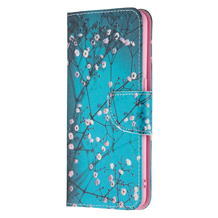 For OPPO Reno5 Colored Drawing Pattern Horizontal Flip Leather Case with Holder & Card Slots & Wallet(Plum Blossom) - OPPO Cases by buy2fix | Online Shopping UK | buy2fix