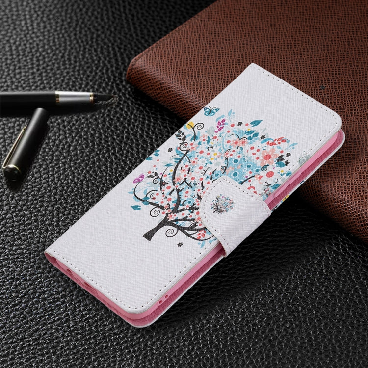 For OPPO Realme C21 / C20 Colored Drawing Pattern Horizontal Flip Leather Case with Holder & Card Slots & Wallet(Tree) - Realme Cases by buy2fix | Online Shopping UK | buy2fix