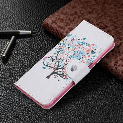 For OPPO Realme 8 5G / Realme V13 Colored Drawing Pattern Horizontal Flip Leather Case with Holder & Card Slots & Wallet(Tree) - Realme Cases by buy2fix | Online Shopping UK | buy2fix