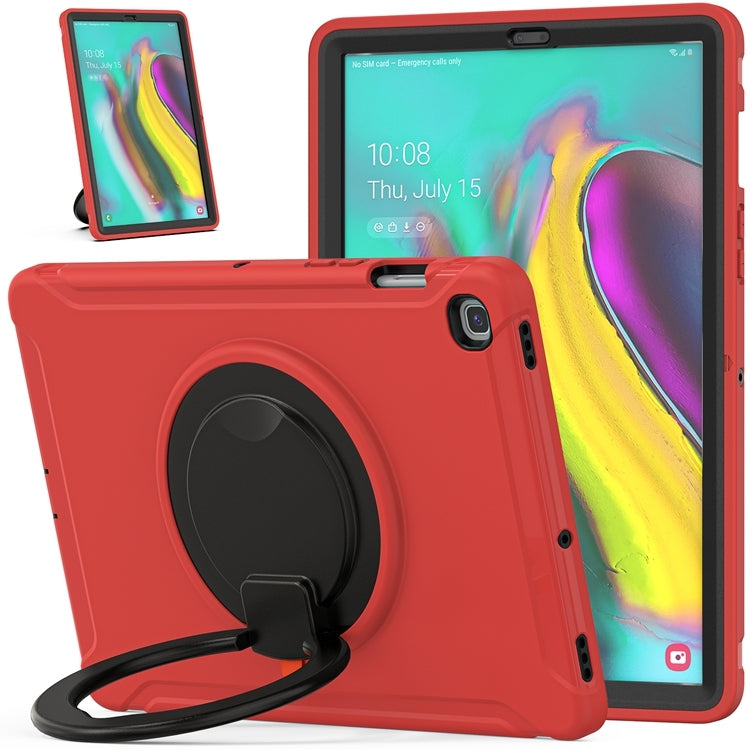 For Samsung Galaxy Tab S5e 10.5 inch T720 2019 Shockproof TPU + PC Protective Case with 360 Degree Rotation Foldable Handle Grip Holder & Pen Slot(Red) - Tab S5E 10.5 T720 / T725 by buy2fix | Online Shopping UK | buy2fix