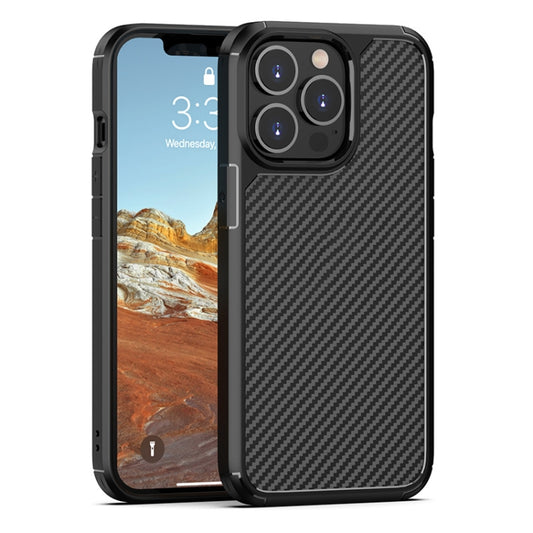 For iPhone 13 Pro Max Pioneer Carbon Fiber Texture Shockproof TPU + PC Case (Black) - iPhone 13 Pro Max Cases by buy2fix | Online Shopping UK | buy2fix