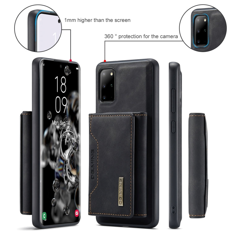 For Samsung Galaxy S20+ DG.MING M2 Series 3-Fold Multi Card Bag Back Cover Shockproof Case with Wallet & Holder Function(Black) - Galaxy Phone Cases by DG.MING | Online Shopping UK | buy2fix