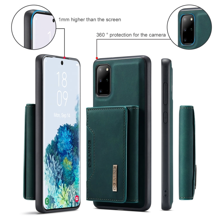 For Samsung Galaxy S20+ DG.MING M2 Series 3-Fold Multi Card Bag Back Cover Shockproof Case with Wallet & Holder Function(Green) - Galaxy Phone Cases by DG.MING | Online Shopping UK | buy2fix