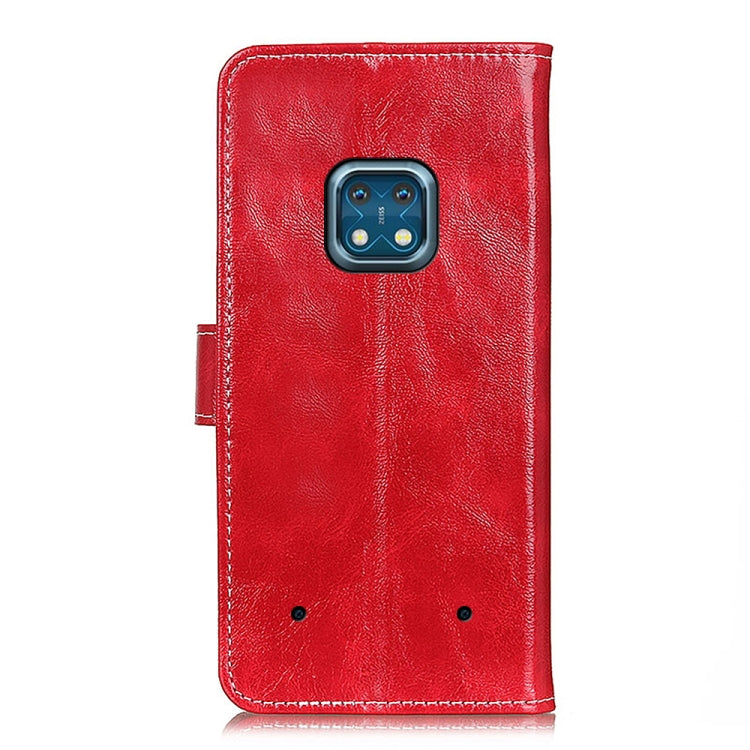 For Nokia XR20 5G Retro Crazy Horse Texture Horizontal Flip Leather Case with Holder & Card Slots & Photo Frame & Wallet(Red) - Nokia Cases by buy2fix | Online Shopping UK | buy2fix