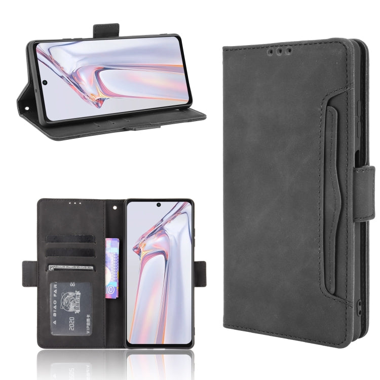 For Blackview A100 Skin Feel Calf Pattern Horizontal Flip Leather Case with Holder & Card Slots & Photo Frame(Black) - More Brand by buy2fix | Online Shopping UK | buy2fix