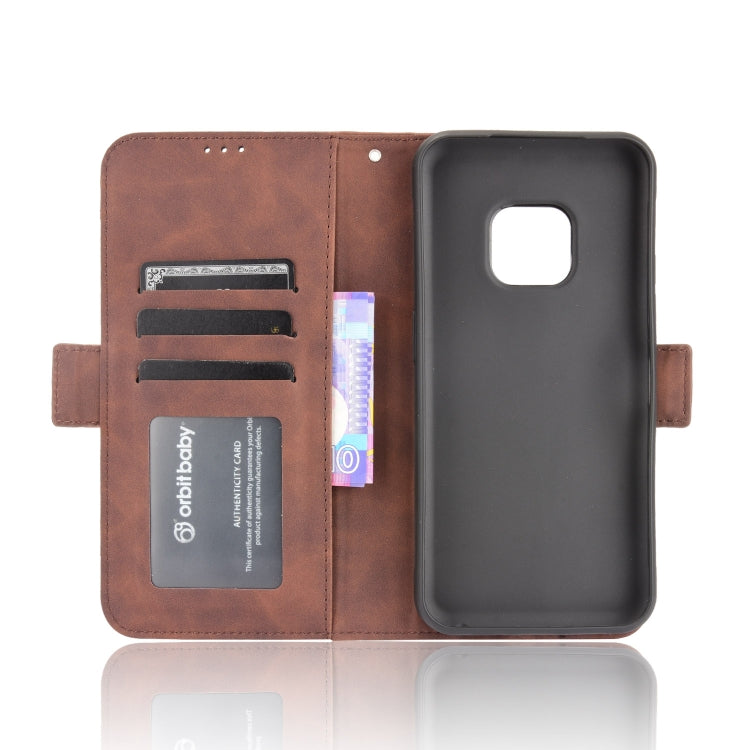 For Nokia XR20 Skin Feel Calf Pattern Horizontal Flip Leather Case with Holder & Card Slots & Photo Frame(Brown) - Nokia Cases by buy2fix | Online Shopping UK | buy2fix