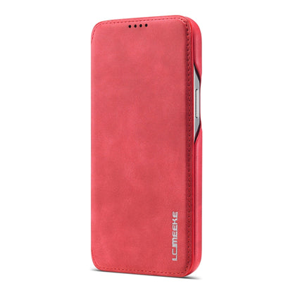 For iPhone 13 LC.IMEEKE Hon Ancient Series Horizontal Flip Leather Case with Holder & Card Slot(Red) - iPhone 13 Cases by LC.IMEEKE | Online Shopping UK | buy2fix