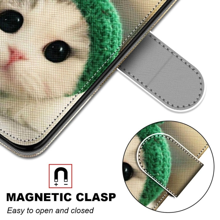 For iPhone 13 mini Coloured Drawing Cross Texture Horizontal Flip PU Leather Case with Holder & Card Slots & Wallet & Lanyard (Frog Kitten) - iPhone 13 mini Cases by buy2fix | Online Shopping UK | buy2fix