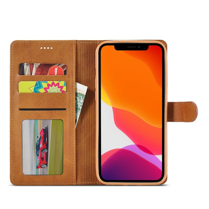 For iPhone 13 LC.IMEEKE Calf Texture Horizontal Flip Leather Case with Holder & Card Slots & Wallet(Yellow) - iPhone 13 Cases by LC.IMEEKE | Online Shopping UK | buy2fix