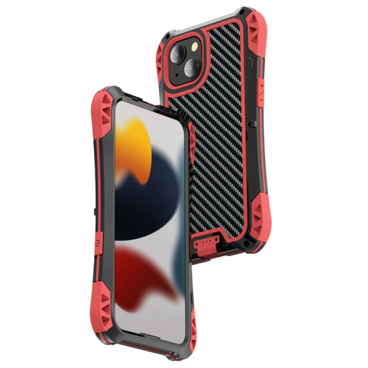 For iPhone 13 Pro Max R-JUST AMIRA Shockproof Dustproof Waterproof Metal Protective Case (Red) - iPhone 13 Pro Max Cases by R-JUST | Online Shopping UK | buy2fix