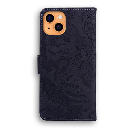 For iPhone 13 mini Tiger Embossing Pattern Horizontal Flip Leather Case with Holder & Card Slots & Wallet (Black) - iPhone 13 mini Cases by buy2fix | Online Shopping UK | buy2fix