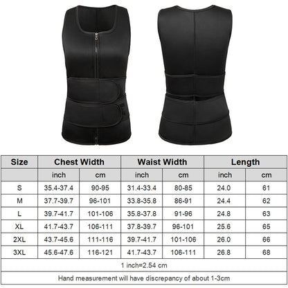 Neoprene Men Sport Body Shapers Vest Waist Body Shaping Corset, Size:XXL(Black) -  by buy2fix | Online Shopping UK | buy2fix