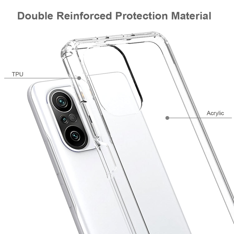 Shockproof Scratchproof TPU + Acrylic Protective Case For Xiaomi Redmi K40 / Poco F3(Transparent) - Xiaomi Cases by buy2fix | Online Shopping UK | buy2fix