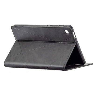 For Samsung Galaxy Tab A7 Lite SM-T220/SM-T225 Rhombus Texture Horizontal Flip Magnetic Leather Case with Holder & Card Slots(Black) - Tab A7 Lite T220 / T225 by buy2fix | Online Shopping UK | buy2fix