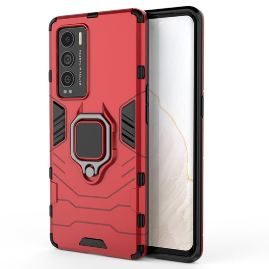 For OPPO Realme GT Explorer Master Shockproof PC + TPU Protective Case with Magnetic Ring Holder(Red) - Realme Cases by buy2fix | Online Shopping UK | buy2fix