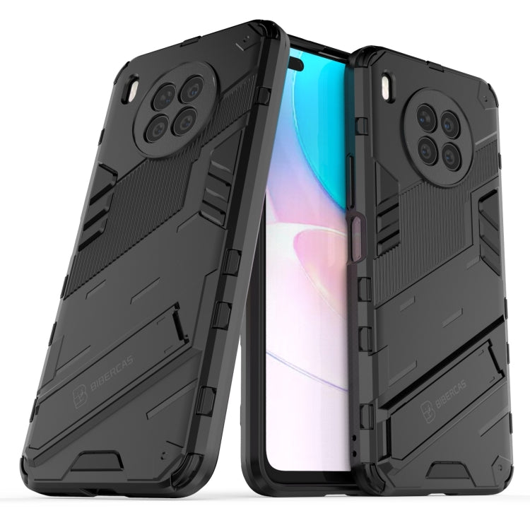 For Huawei nova 8i Foreign Version Punk Armor 2 in 1 PC + TPU Shockproof Case with Invisible Holder(Black) - Huawei Cases by buy2fix | Online Shopping UK | buy2fix