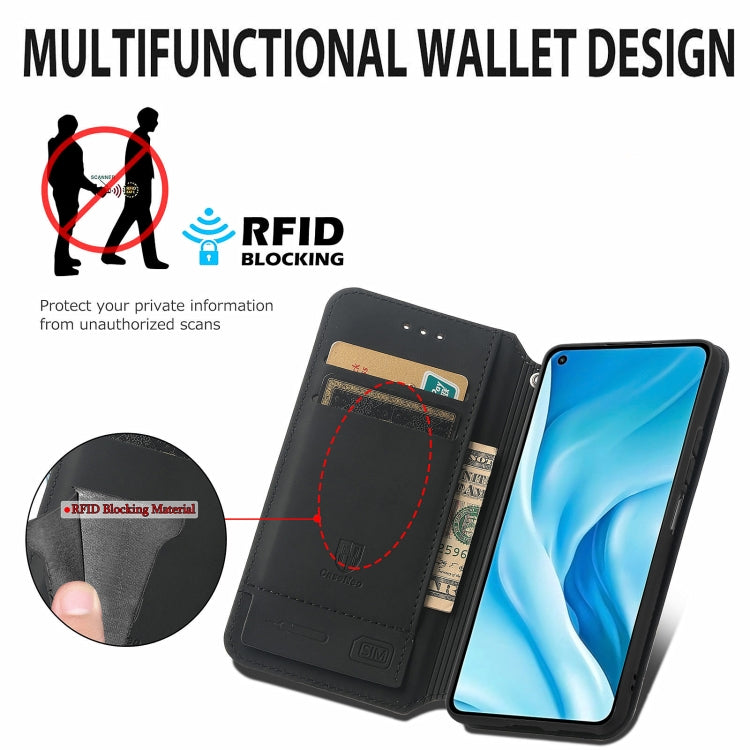 For Xiaomi Mi 11 Lite Colorful Magnetic Horizontal Flip PU Leather Case with Holder & Card Slot & Wallet(Rhombus) - Xiaomi Cases by buy2fix | Online Shopping UK | buy2fix