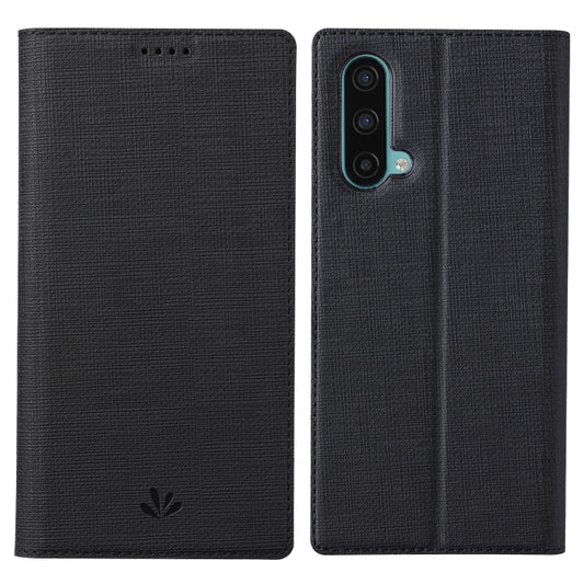 For OnePlus Nord CE 5G ViLi DMX Series Shockproof TPU + PU Leather Magnetic Attraction Horizontal Flip Case with Card Slot & Holder(Black) - OnePlus Cases by ViLi | Online Shopping UK | buy2fix