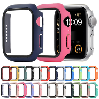 Shockproof PC+Tempered Glass Protective Case with Packed Carton For Apple Watch Series 6 & SE & 5 & 4 44mm(Light Green) - Watch Cases by buy2fix | Online Shopping UK | buy2fix