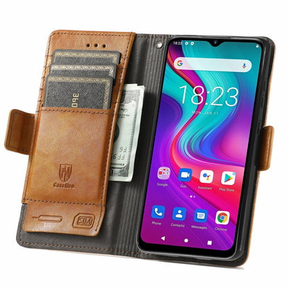 For Doogee X96 Pro CaseNeo Business Splicing Dual Magnetic Buckle Horizontal Flip PU Leather Case with Holder & Card Slots & Wallet(Khaki) - More Brand by buy2fix | Online Shopping UK | buy2fix