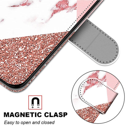 For OPPO A94 5G / A95 5G / F19 Pro+ 5G Coloured Drawing Cross Texture Horizontal Flip PU Leather Case with Holder & Card Slots & Wallet & Lanyard(Pink Stone Texture) - OPPO Cases by buy2fix | Online Shopping UK | buy2fix