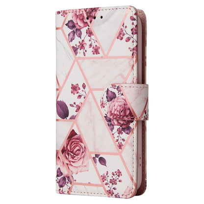 For iPhone 13 mini Marble Bronzing Stitching Horizontal Flip PU Leather Case with Holder & Card Slots & Wallet & Photo Frame (Rose Gold) - iPhone 13 mini Cases by buy2fix | Online Shopping UK | buy2fix