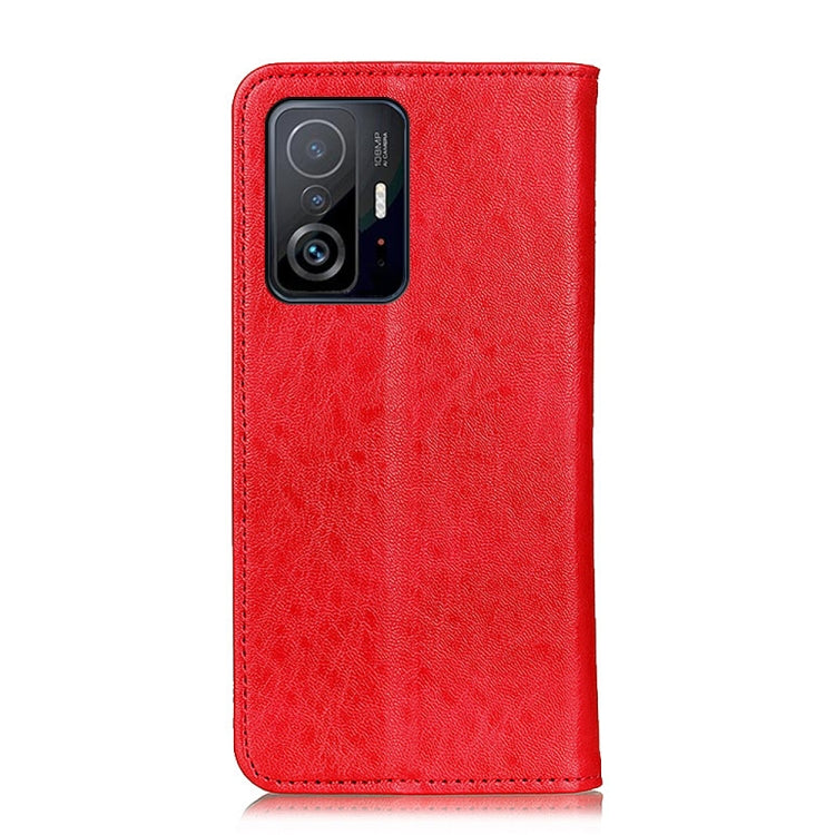 For Xiaomi Mi 11T / 11T Pro Magnetic Crazy Horse Texture Horizontal Flip Leather Case with Holder & Card Slots & Wallet(Red) - Xiaomi Cases by buy2fix | Online Shopping UK | buy2fix