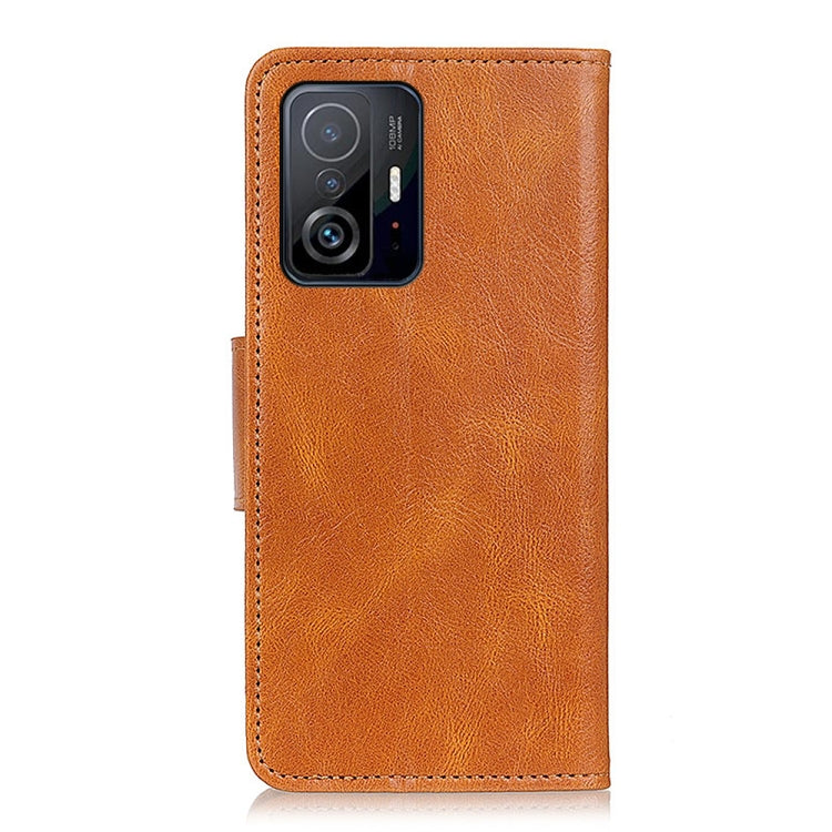 For Xiaomi Mi 11T / 11T Pro Mirren Crazy Horse Texture Horizontal Flip Leather Case with Holder & Card Slots & Wallet(Brown) - Xiaomi Cases by buy2fix | Online Shopping UK | buy2fix