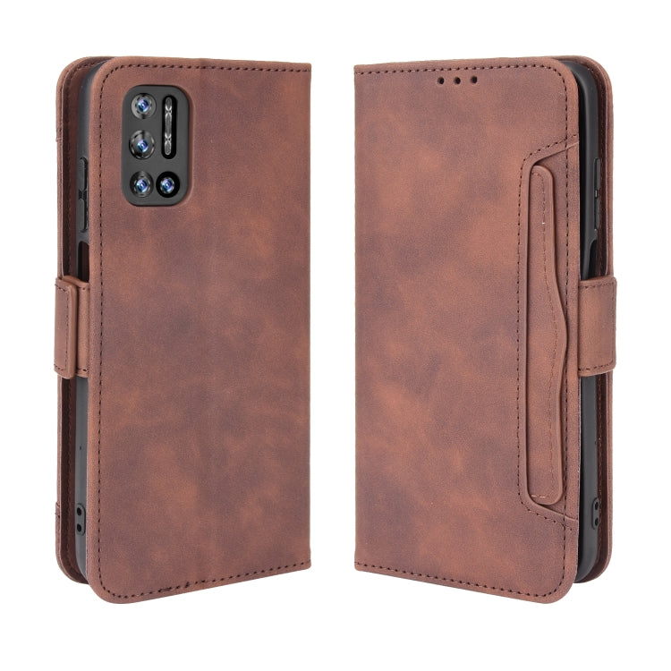 For Doogee N40 Pro Skin Feel Calf Pattern Horizontal Flip Leather Case with Holder & Card Slots & Photo Frame(Brown) - More Brand by buy2fix | Online Shopping UK | buy2fix